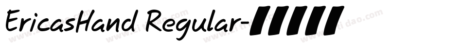 EricasHand Regular字体转换